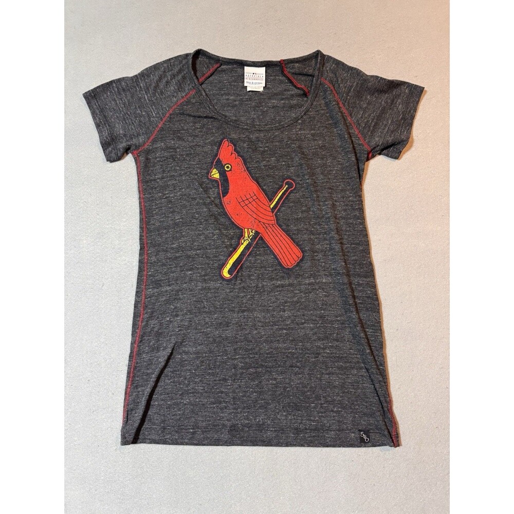 St. Louis Cardinals Throwback Loose Neck Medium Shirt Old Style Redbird STL